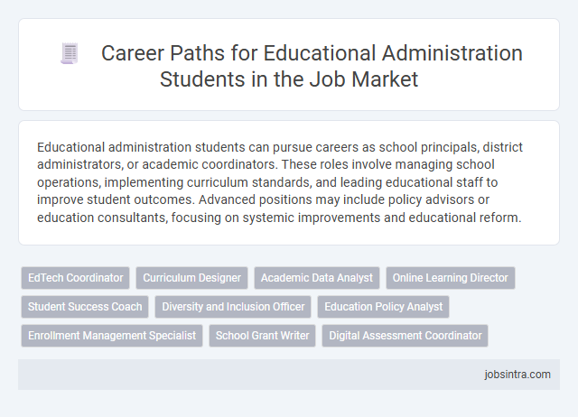 Career Paths for Educational Administration Students in the Job Market