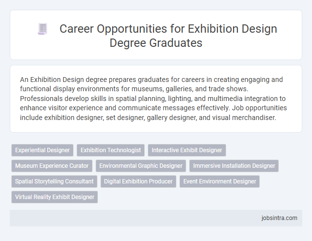 Career Opportunities for Exhibition Design Degree Graduates