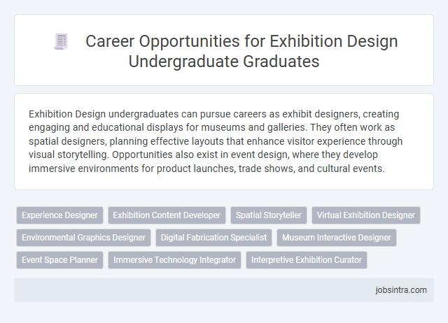 Career Opportunities for Exhibition Design Undergraduate Graduates
