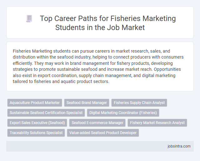 Top Career Paths for Fisheries Marketing Students in the Job Market