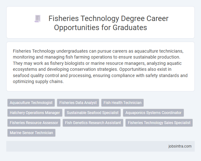 Fisheries Technology Degree Career Opportunities for Graduates