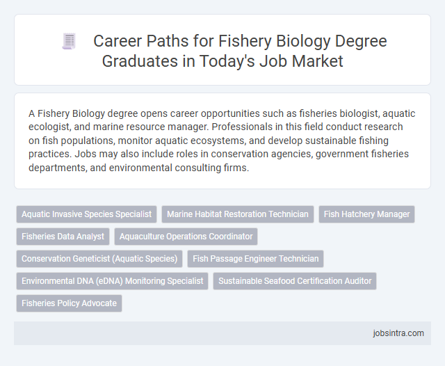 Career Paths for Fishery Biology Degree Graduates in Today's Job Market