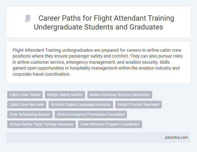 Career Paths for Flight Attendant Training Undergraduate Students and Graduates