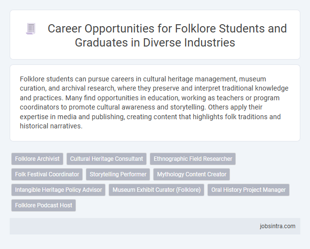 Career Opportunities for Folklore Students and Graduates in Diverse Industries