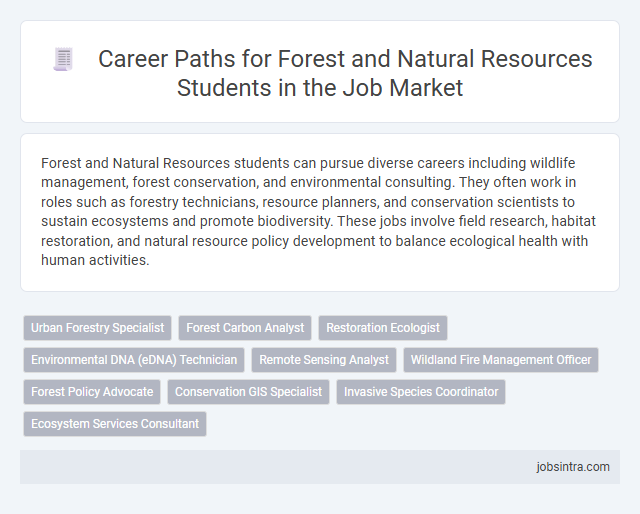 Career Paths for Forest and Natural Resources Students in the Job Market