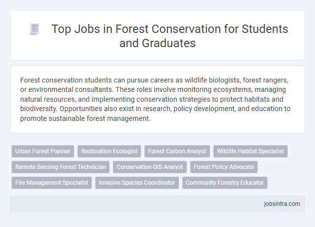 Top Jobs in Forest Conservation for Students and Graduates