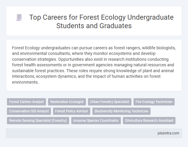 Top Careers for Forest Ecology Undergraduate Students and Graduates