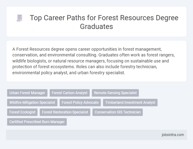 Top Career Paths for Forest Resources Degree Graduates