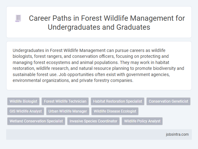 Career Paths in Forest Wildlife Management for Undergraduates and Graduates