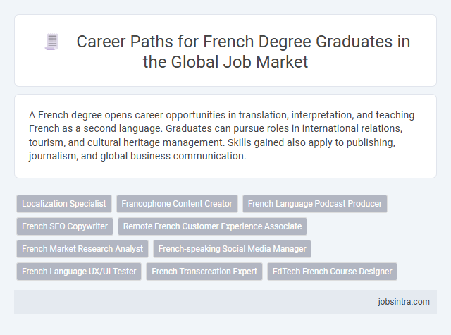 Career Paths for French Degree Graduates in the Global Job Market