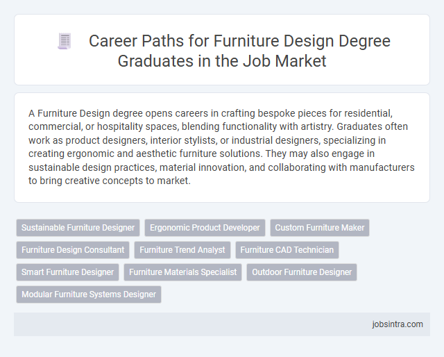 Career Paths for Furniture Design Degree Graduates in the Job Market