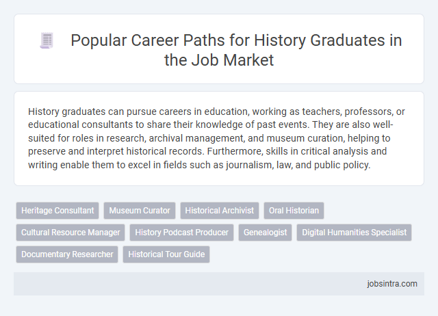 Popular Career Paths for History Graduates in the Job Market