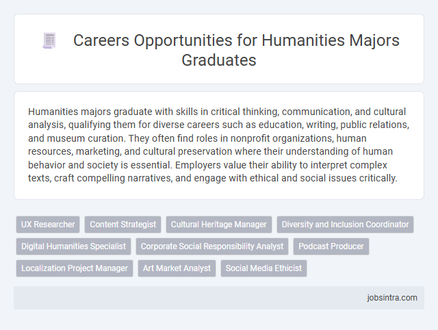 Careers Opportunities for Humanities Majors Graduates