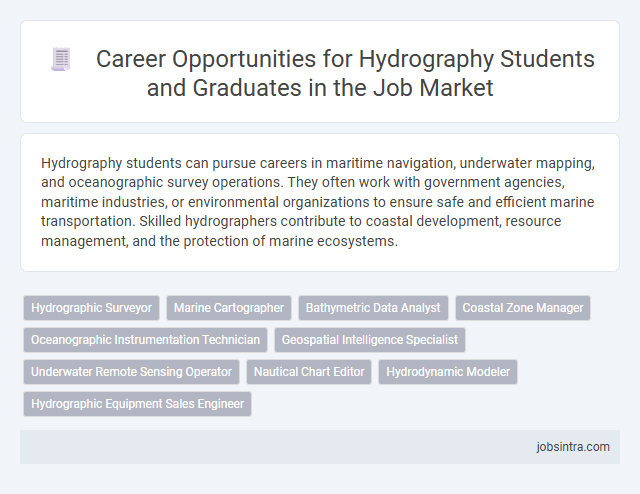 Career Opportunities for Hydrography Students and Graduates in the Job Market