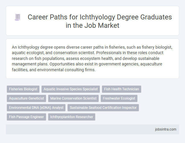 Career Paths for Ichthyology Degree Graduates in the Job Market