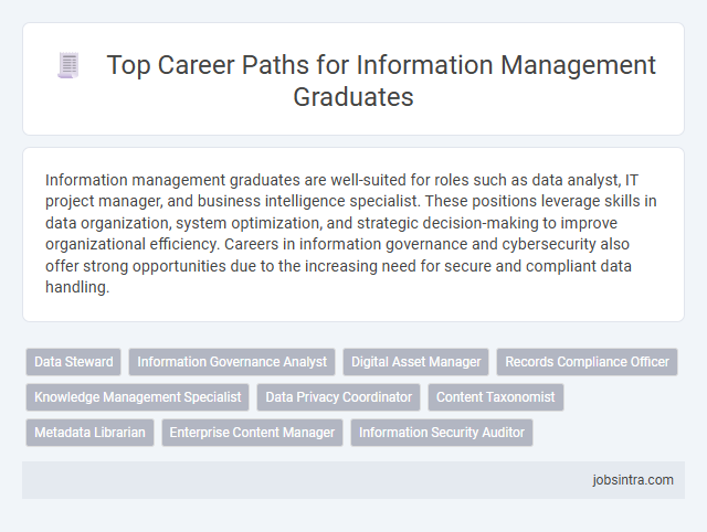 Top Career Paths for Information Management Graduates