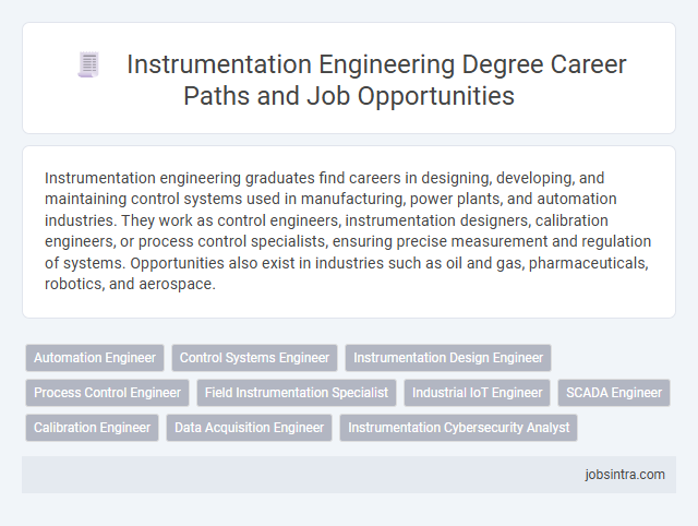 Instrumentation Engineering Degree Career Paths and Job Opportunities