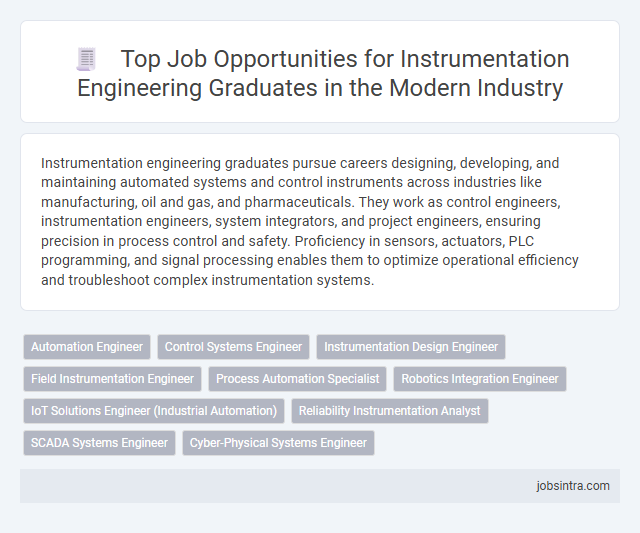 Top Job Opportunities for Instrumentation Engineering Graduates in the Modern Industry