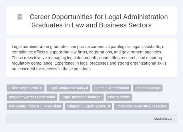 Career Opportunities for Legal Administration Graduates in Law and Business Sectors
