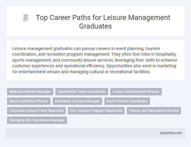 Top Career Paths for Leisure Management Graduates