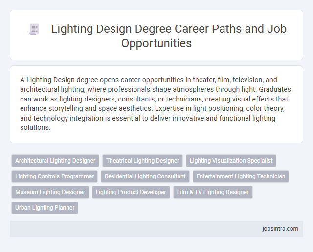 Lighting Design Degree Career Paths and Job Opportunities