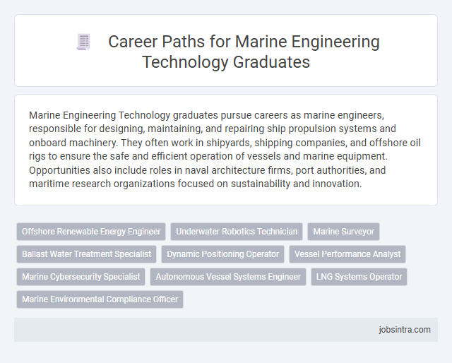 Career Paths for Marine Engineering Technology Graduates