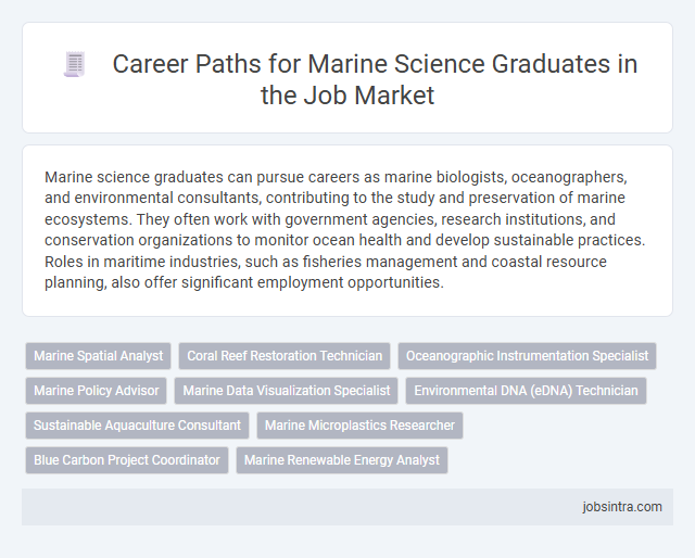 Career Paths for Marine Science Graduates in the Job Market
