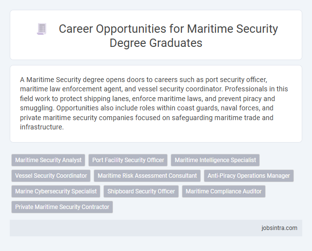 Career Opportunities for Maritime Security Degree Graduates