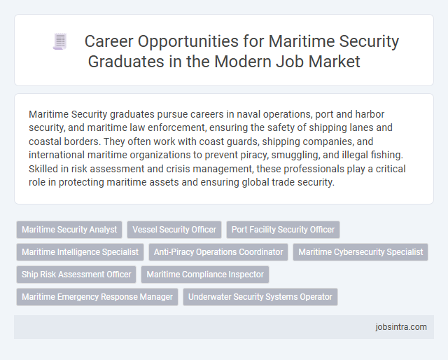 Career Opportunities for Maritime Security Graduates in the Modern Job Market