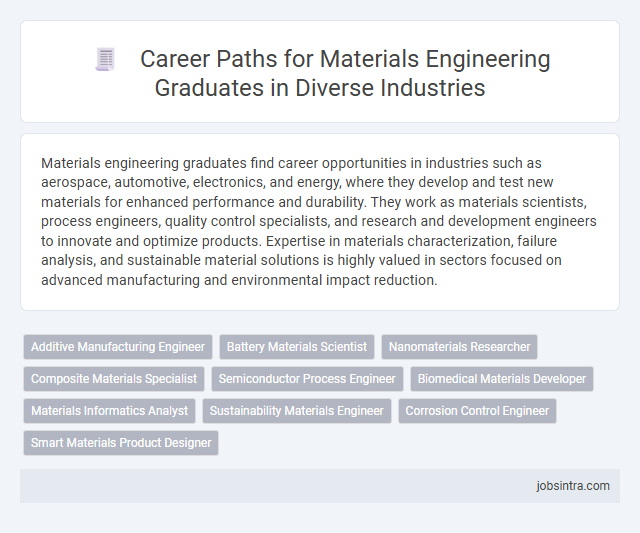 Career Paths for Materials Engineering Graduates in Diverse Industries