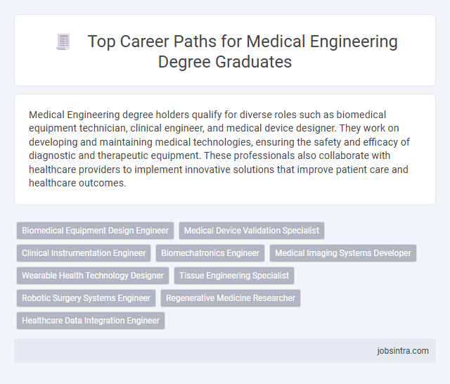 Top Career Paths for Medical Engineering Degree Graduates