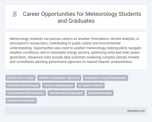 Career Opportunities for Meteorology Students and Graduates