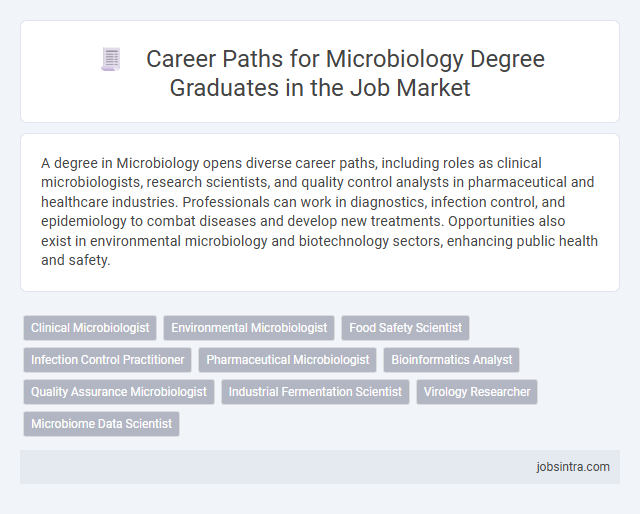 Career Paths for Microbiology Degree Graduates in the Job Market