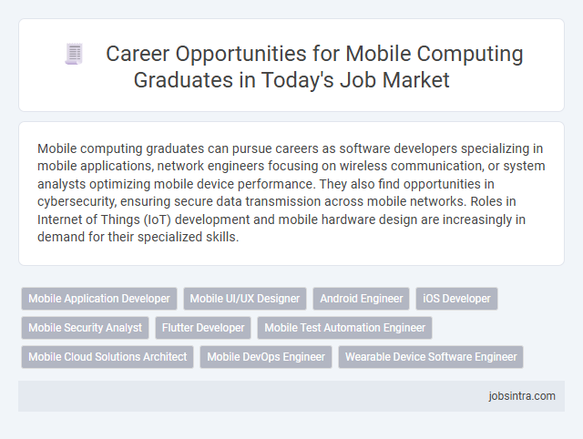 Career Opportunities for Mobile Computing Graduates in Today's Job Market