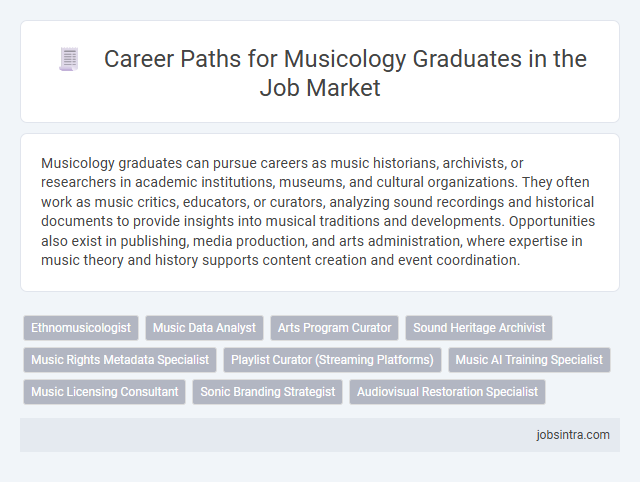 Career Paths for Musicology Graduates in the Job Market