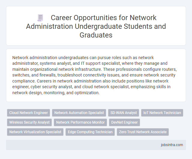 Career Opportunities for Network Administration Undergraduate Students and Graduates