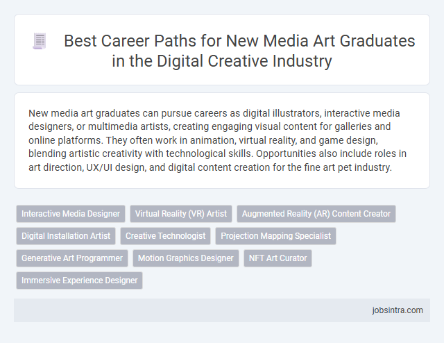 Best Career Paths for New Media Art Graduates in the Digital Creative Industry