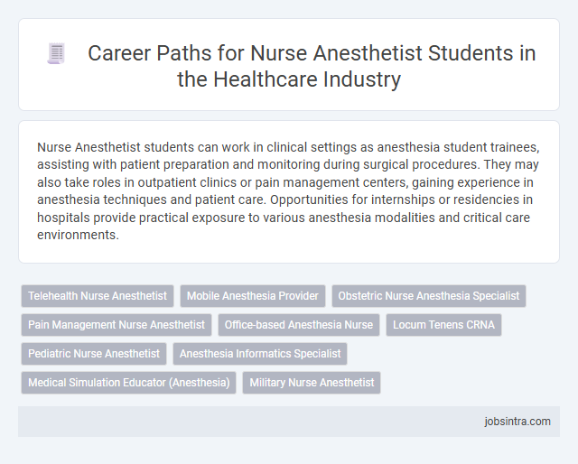 Career Paths for Nurse Anesthetist Students in the Healthcare Industry