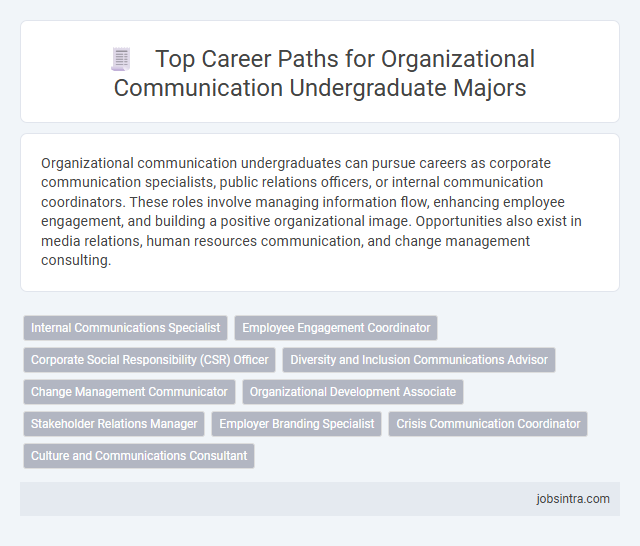 Top Career Paths for Organizational Communication Undergraduate Majors