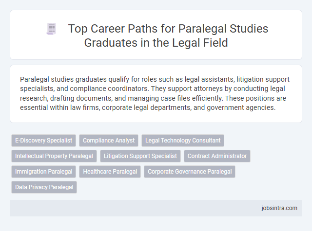 Top Career Paths for Paralegal Studies Graduates in the Legal Field