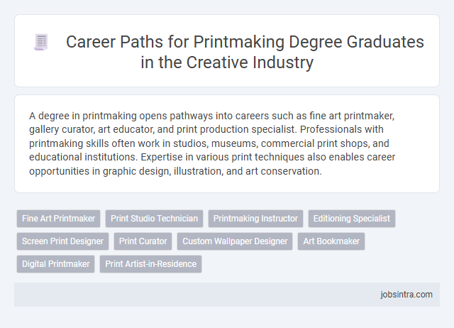 Career Paths for Printmaking Degree Graduates in the Creative Industry