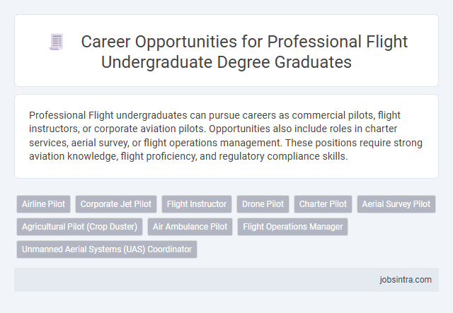 Career Opportunities for Professional Flight Undergraduate Degree Graduates