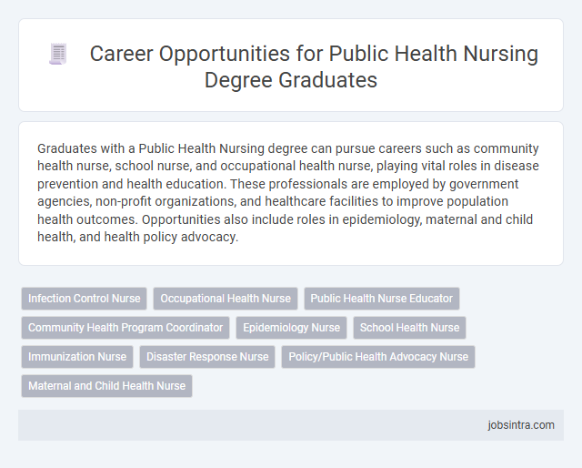 Career Opportunities for Public Health Nursing Degree Graduates