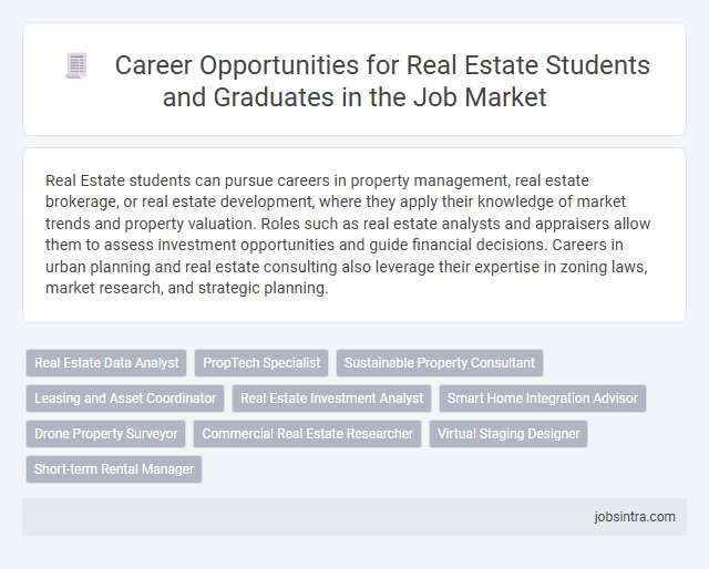 Career Opportunities for Real Estate Students and Graduates in the Job Market