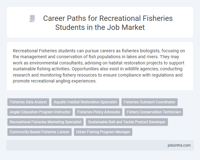 Career Paths for Recreational Fisheries Students in the Job Market