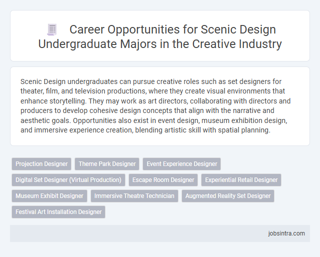 Career Opportunities for Scenic Design Undergraduate Majors in the Creative Industry
