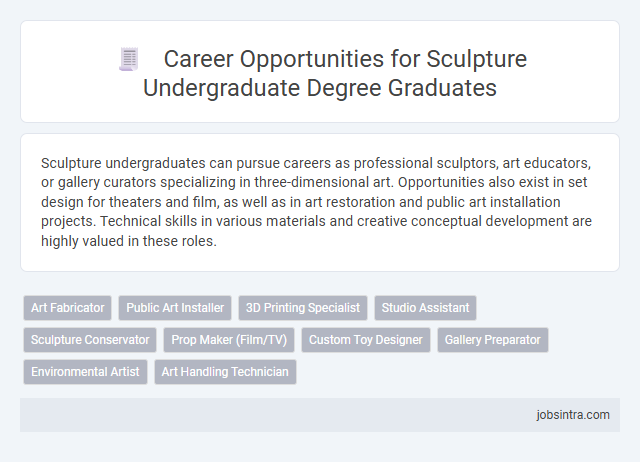 Career Opportunities for Sculpture Undergraduate Degree Graduates