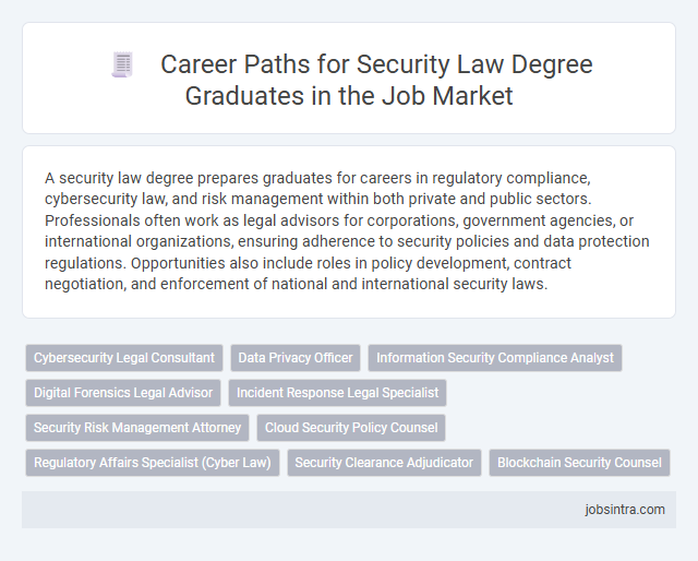 Career Paths for Security Law Degree Graduates in the Job Market