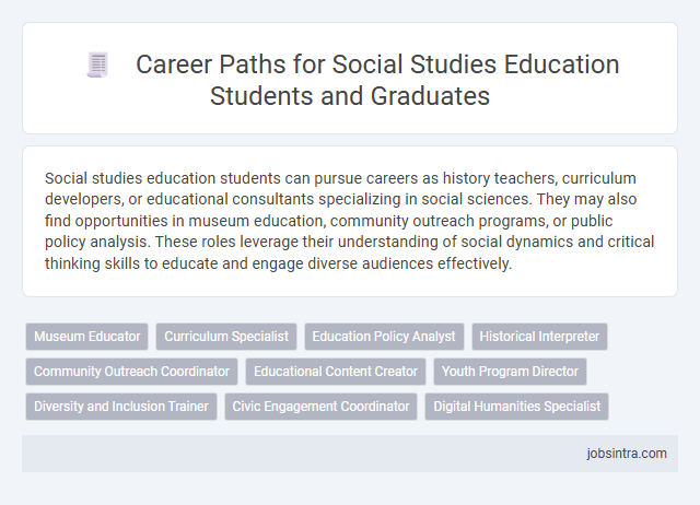 Career Paths for Social Studies Education Students and Graduates