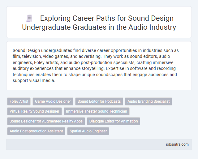 Exploring Career Paths for Sound Design Undergraduate Graduates in the Audio Industry